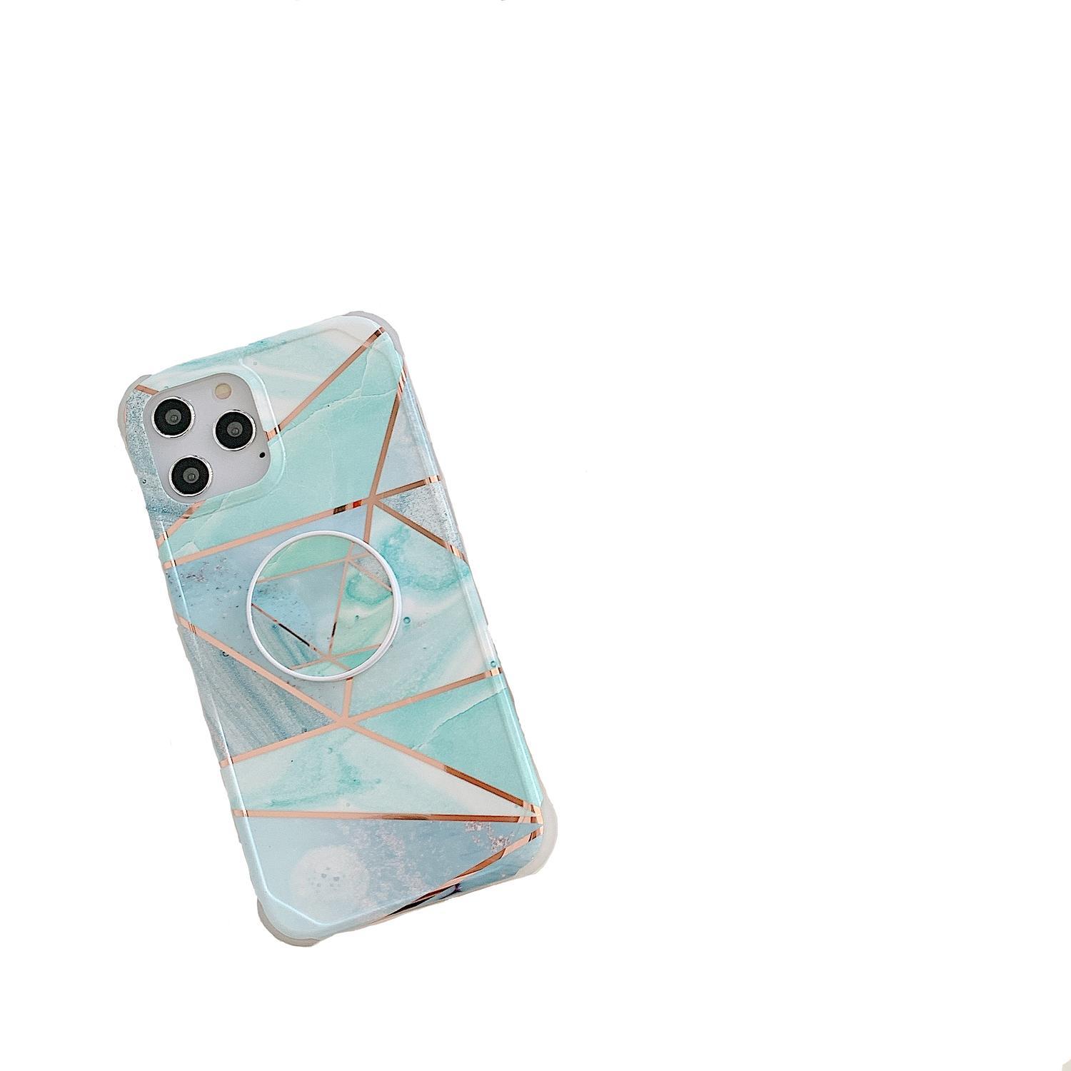 Stöttåligt mobilskal med hållare, till iPhone 11 pro - Blå - Elgiganten