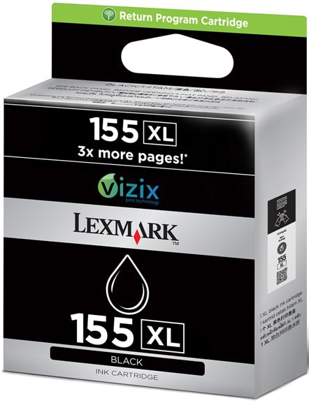 Lexmark Bläckpatron 155XL Vizix 2.0 Svart - Bläckpatroner och ...