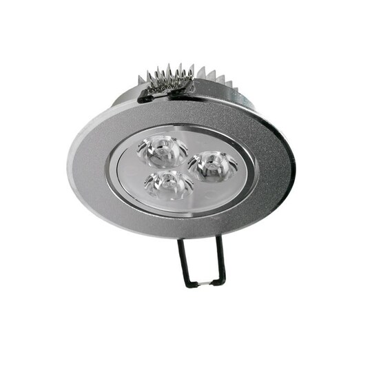 ECD Germany 5-pack LED-infälld strålkastare 3W 230V - rund Ø8,5cm - 222  lumen - - Elgiganten
