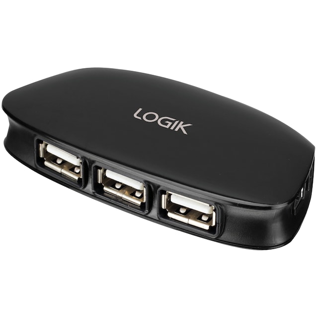 Logik USB Hub med 4 portar (USB 2.0)