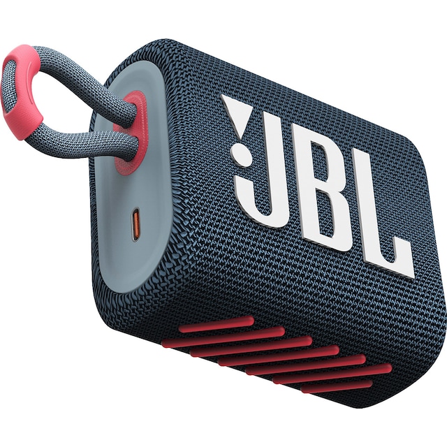 JBL GO 3 trådlös högtalare (blå korall)
