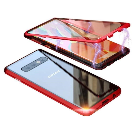 Samsung Galaxy S10 skal med skärmskydd Röd - Elgiganten