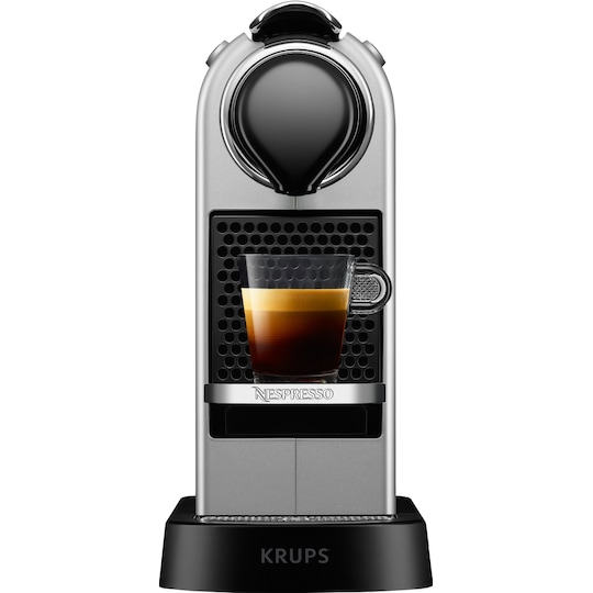 NESPRESSO® CitiZ kaffemaskin av Krups, Silver - Elgiganten