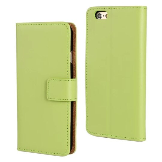 SKALO iPhone 6/6S Plånboksfodral Äkta Skinn - Grön - Elgiganten