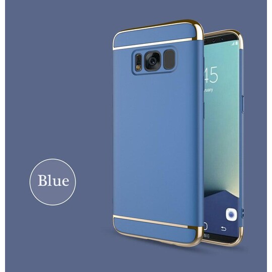 Design skal 3 i 1 guldkant till Samsung Galaxy S8 PLUS - Blå - Elgiganten