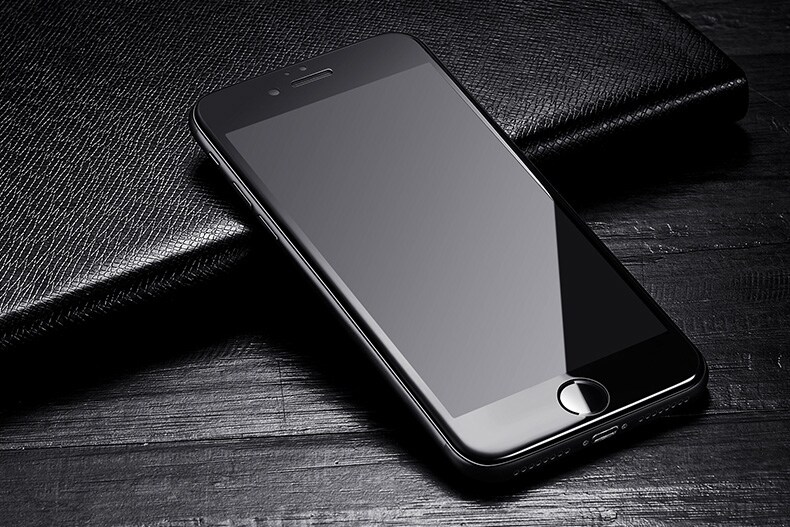Heltäckande Härdat Glas till iPhone 8 PLUS - Svart - Skärmskydd - Elgiganten