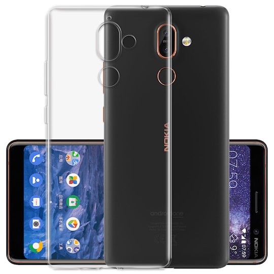 Transparent Silikon TPU-Skal till Nokia 7 Plus - Elgiganten