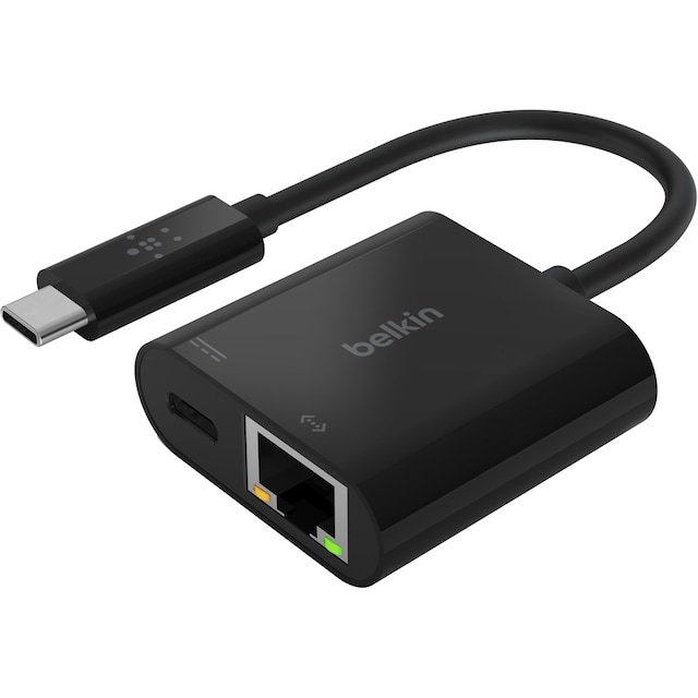 Belkin USB-C till Gigabit Ethernet-adapter (svart)