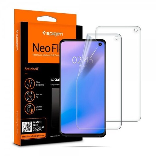 Spigen Samsung Galaxy S10 Skärmskydd Neo Flex HD 2-Pack - Elgiganten