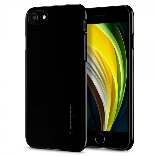 iPhone 7/8/SE 2020 Skal Thin Fit Jet Black - Skal och Fodral - Elgiganten