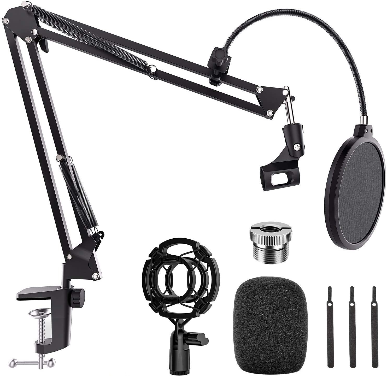 NÖRDIC Mikrofonstativ för bordsmontering passar även Blue Yeti och Blue  snowball 5/8 tum adapter mikrofonarm - Mikrofon - Elgiganten