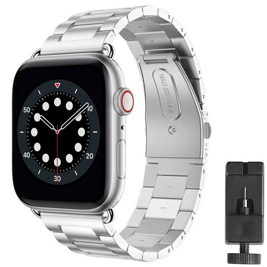 Armband rostfritt stål Apple Watch 6 (40mm) - Silver - Elgiganten