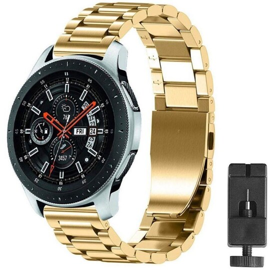 Armband rostfritt stål Samsung Galaxy Watch 46mm - Guld - Elgiganten