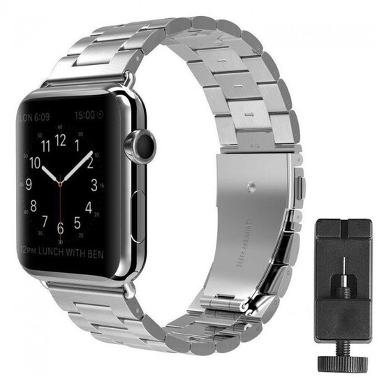 Armband rostfritt stål Apple Watch 42mm - Silver - Elgiganten