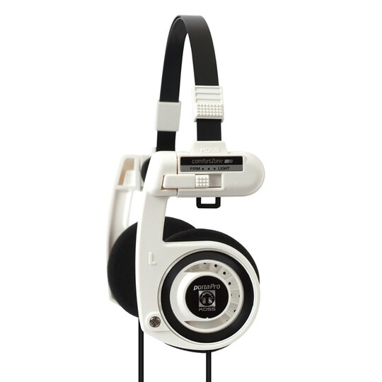 Koss PortaPro Remote hörlurar med mic on-ear (vit) - Elgiganten