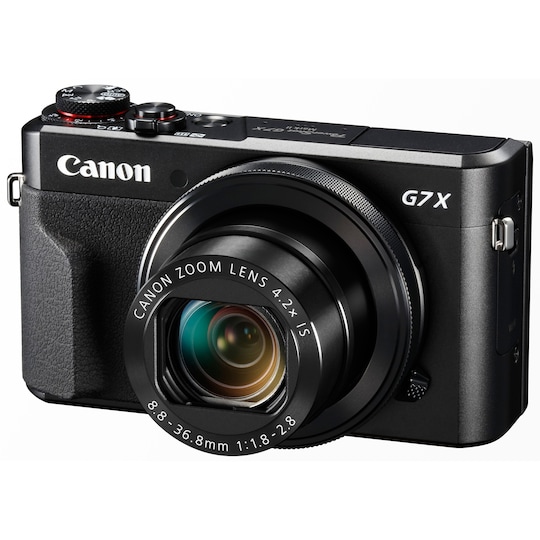 Canon PowerShot G7X Mark 2 kompaktkamera (svart) - Elgiganten
