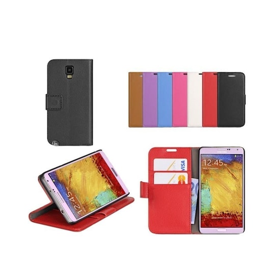 Mobilplånbok 2-kort Samsung Galaxy Note 3 (SM-N9005) - Brun - Elgiganten