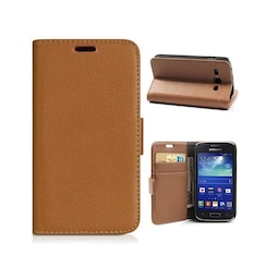 Mobilplånbok 2-kort Samsung Galaxy Ace 3 (GT-s7275)  - Brun