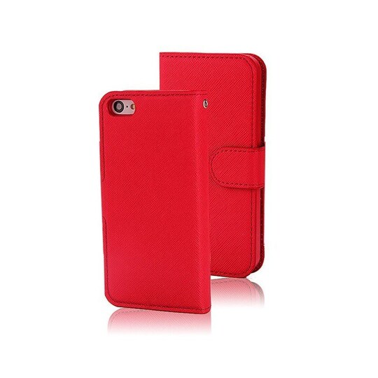 Mobilplånbok magnetisk 2i1 Apple iPhone 5C - Röd - Elgiganten