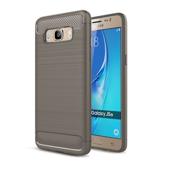 Borstat silikon TPU skal Samsung Galaxy J5 2016 (SM-J510F) - Grå -  Elgiganten