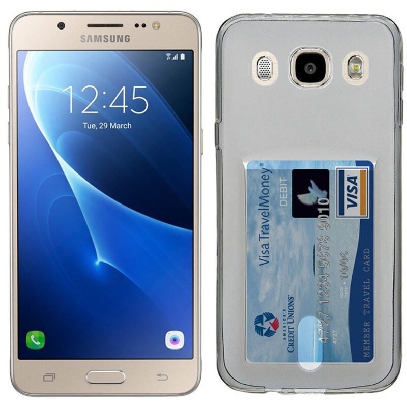 Silikon skal med kortplats Samsung Galaxy J5 2016 (SM-J510F) - Grå -  Elgiganten