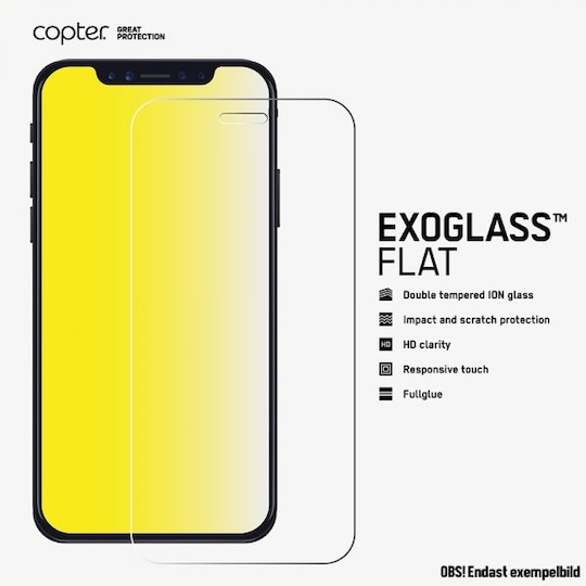 Exoglass Flat till OnePlus 6 Skärmskydd Härdat Glas - Elgiganten