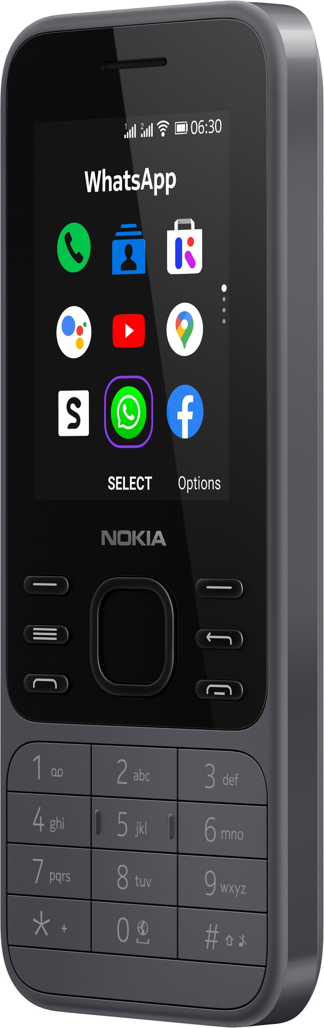 Nokia 6300 4G mobiltelefon (light charcoal) - Mobiltelefoner - Elgiganten