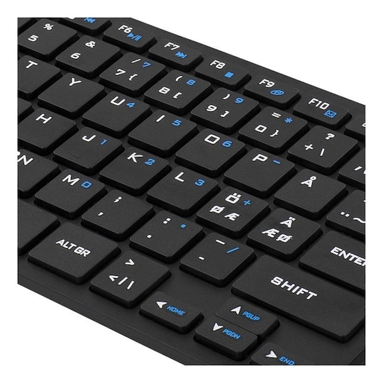 DELTACO trådlöst minitangentbord och mus, USB, nordisk layout, svart -  Elgiganten