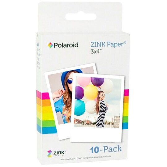 Polaroid Zink Zero-Ink Fotopapper 3 x 4 (10 pack) - Elgiganten