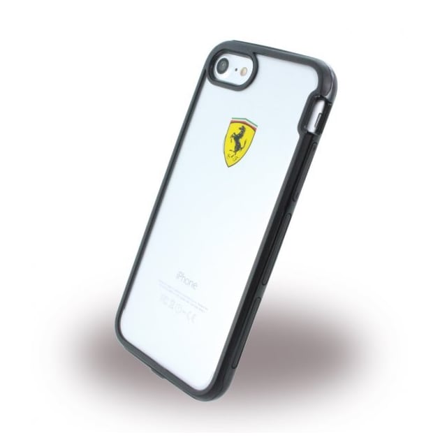 Ferrari Racing Shockproof Skal till Apple iPhone 7/8/SE Svart