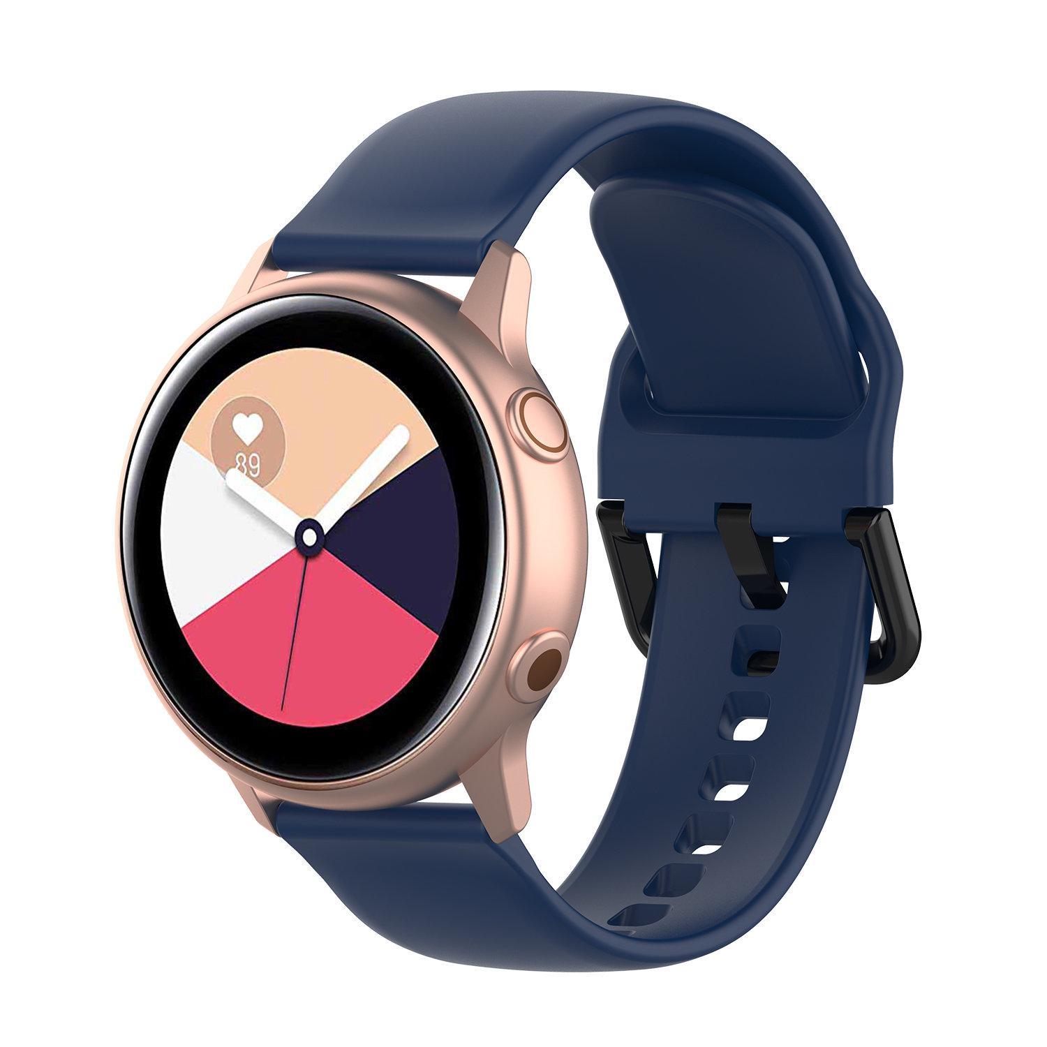 Armband till Samsung Galaxy Watch 42mm - marinblå (S) - Elgiganten