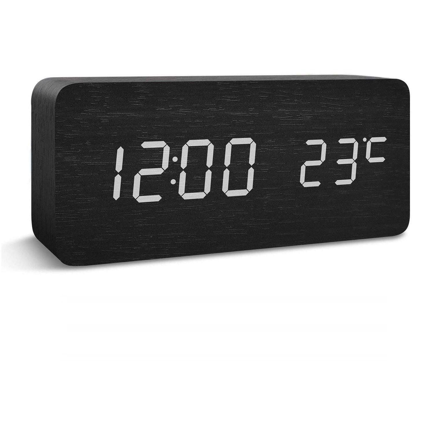Digital LED väckarklocka - svart - Väckarklocka & Klockradio - Elgiganten