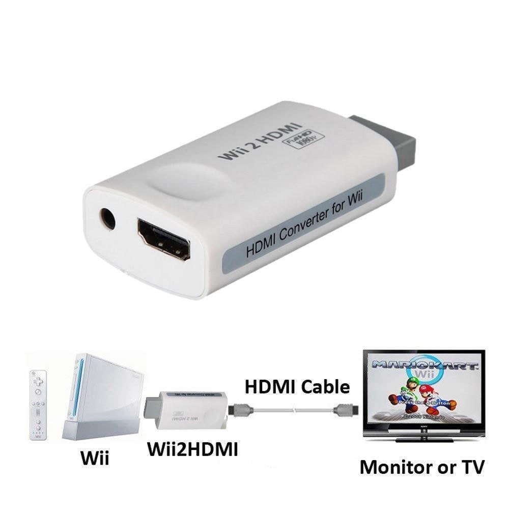 Wii till HDMI Full HD adapter med 3.5 ljudutgång - Elgiganten