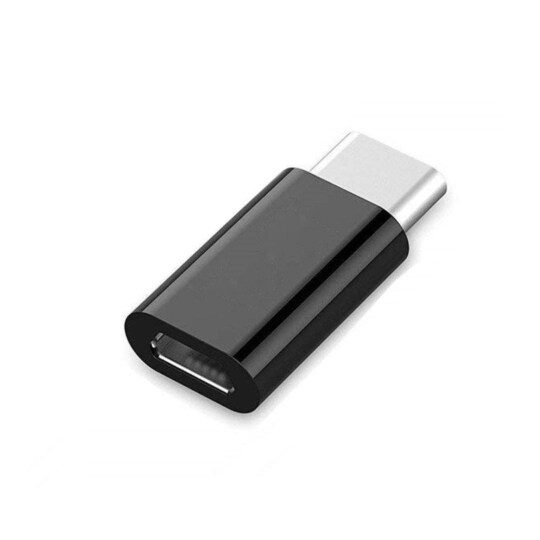 Micro USB till USB-C Adapter Svart - Elgiganten