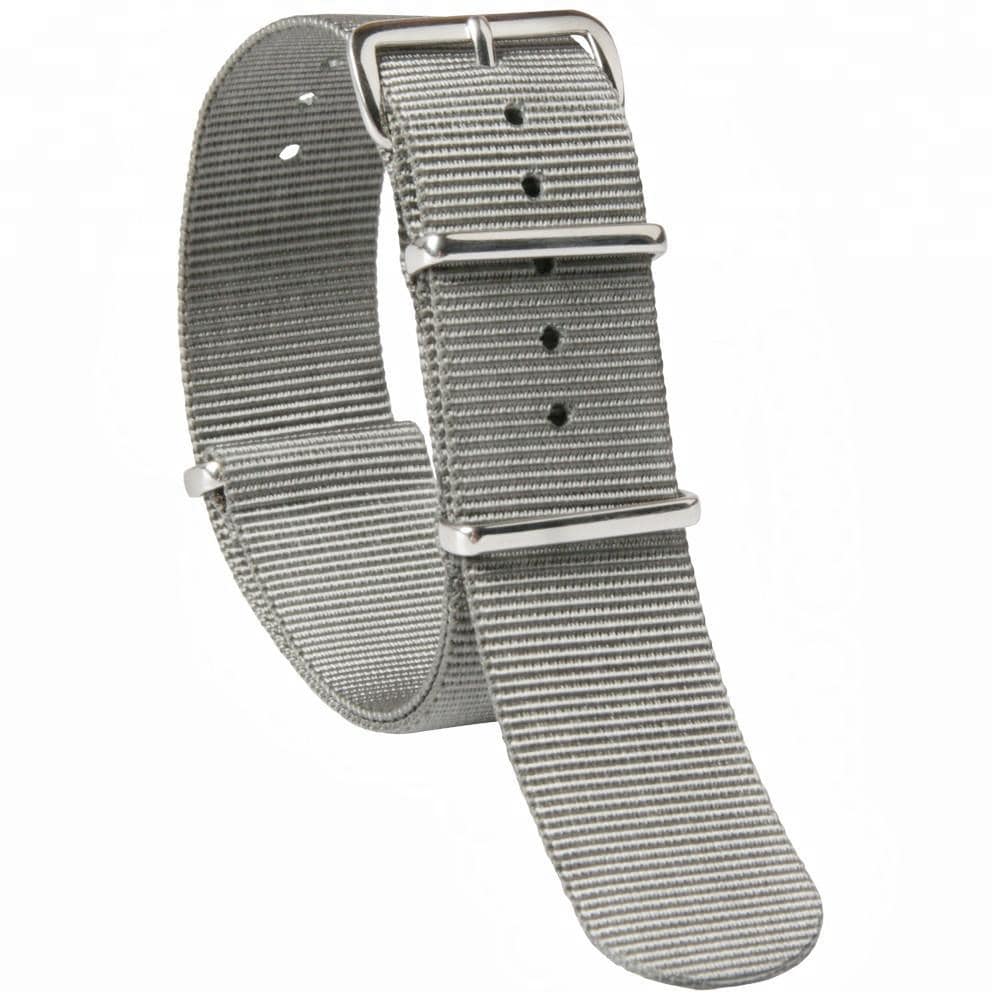 Klockarmband 22 mm Natoband nylon - grå - Elgiganten
