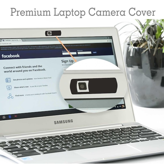 Webbkamera skydd - Webcam Cover Slider för laptop - svart - Elgiganten