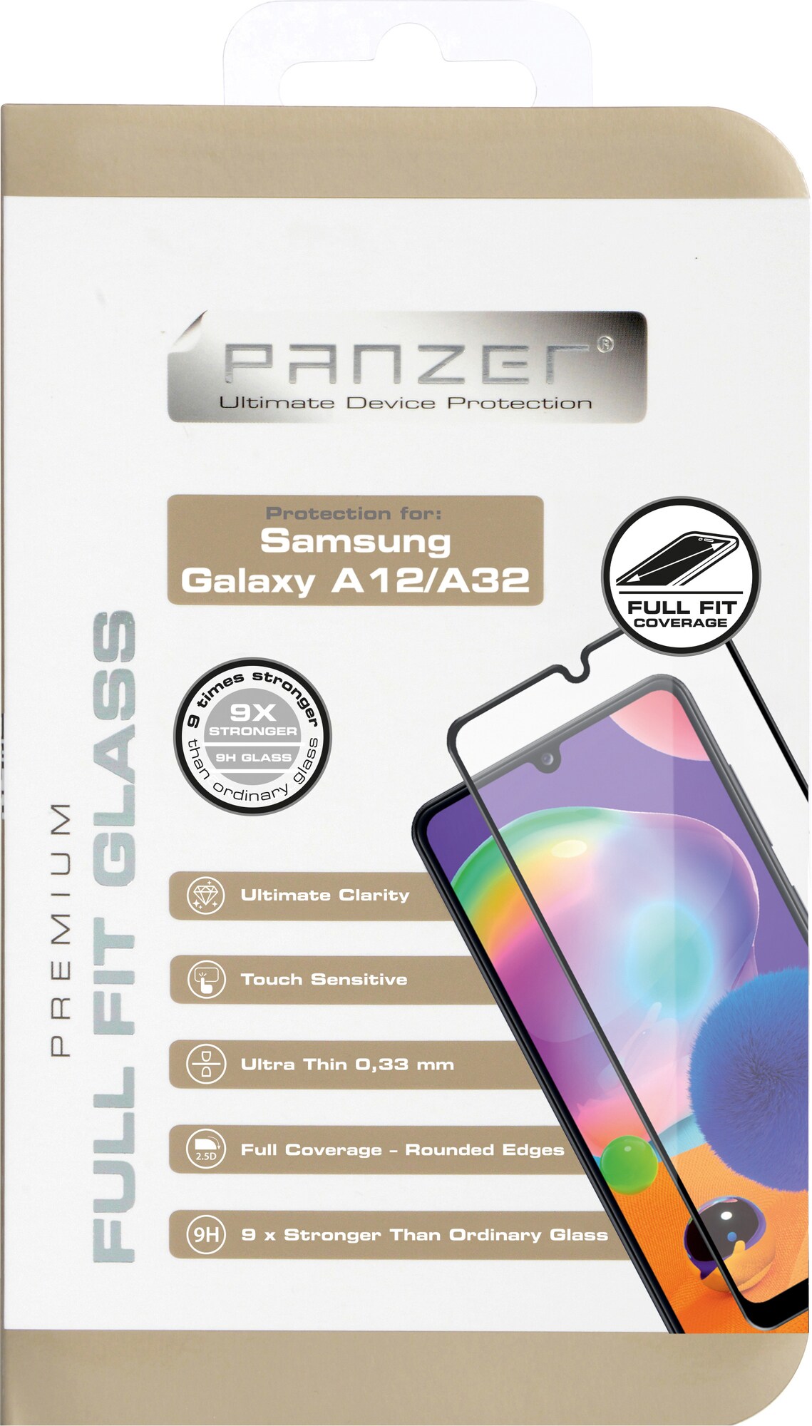 Panzer Full-Fit Samsung Galaxy A12/A32 5G skärmskydd (svart) - Skärmskydd -  Elgiganten