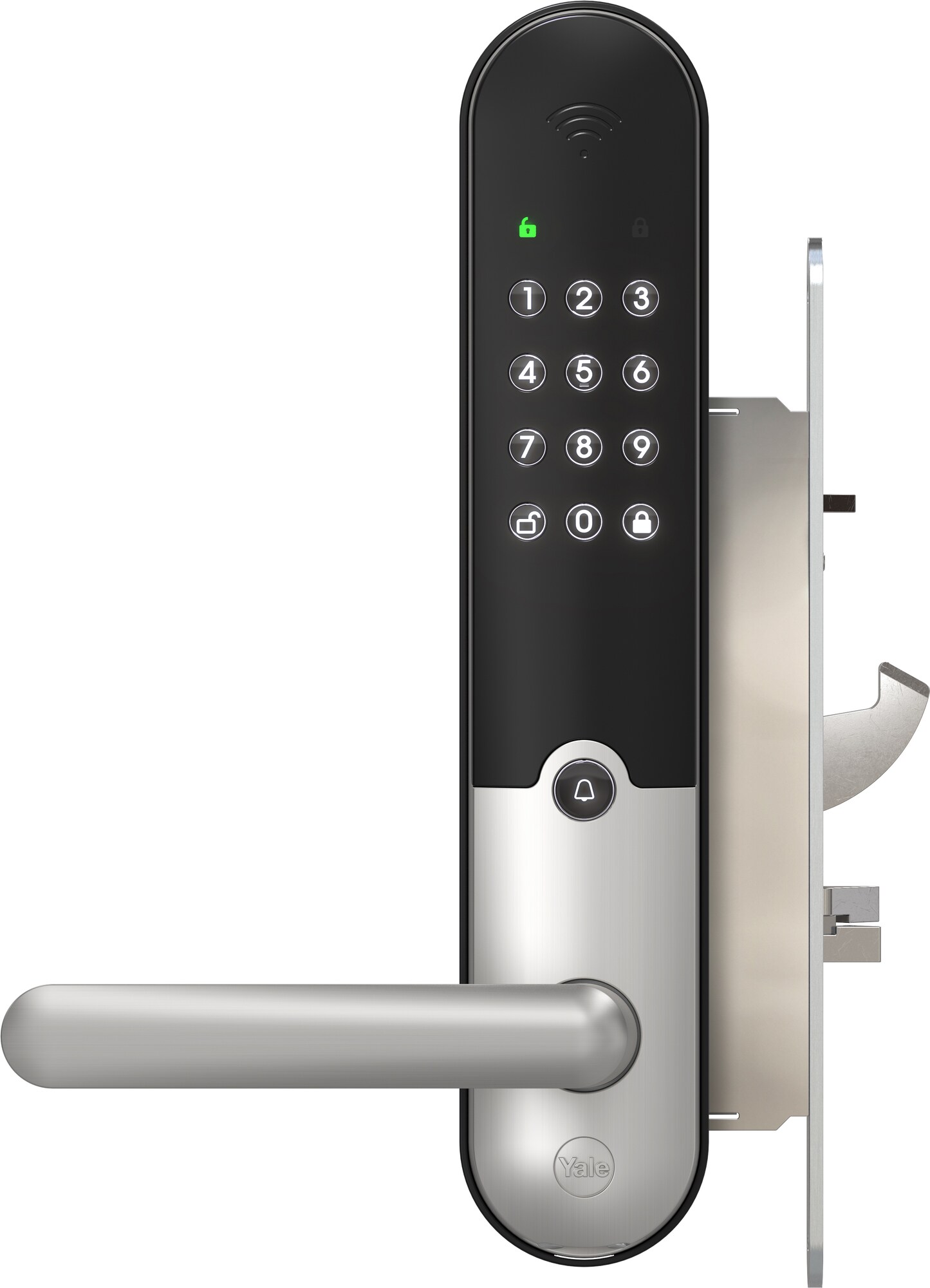 Yale Doorman L3 Family digitalt dörrlås (borstat stål) - Elektroniskt  dörrlås - Elgiganten