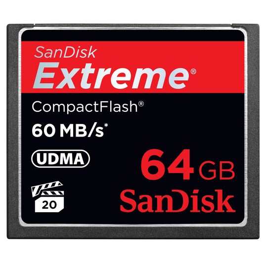 SanDisk Extreme CompactFlash 64 GB Minneskort - Elgiganten