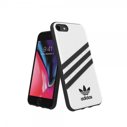 Adidas iPhone 6/6s/7/8/SE Skal OR Moulded Case FW18 Vit Svart - Elgiganten
