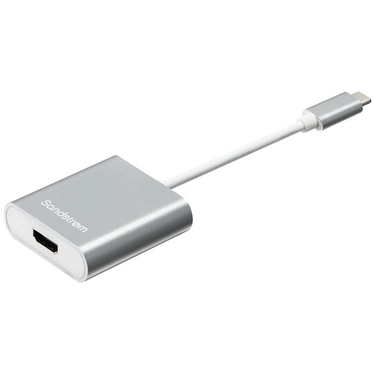 Sandstrøm USB-C till HDMI adapter (silver) - Elgiganten