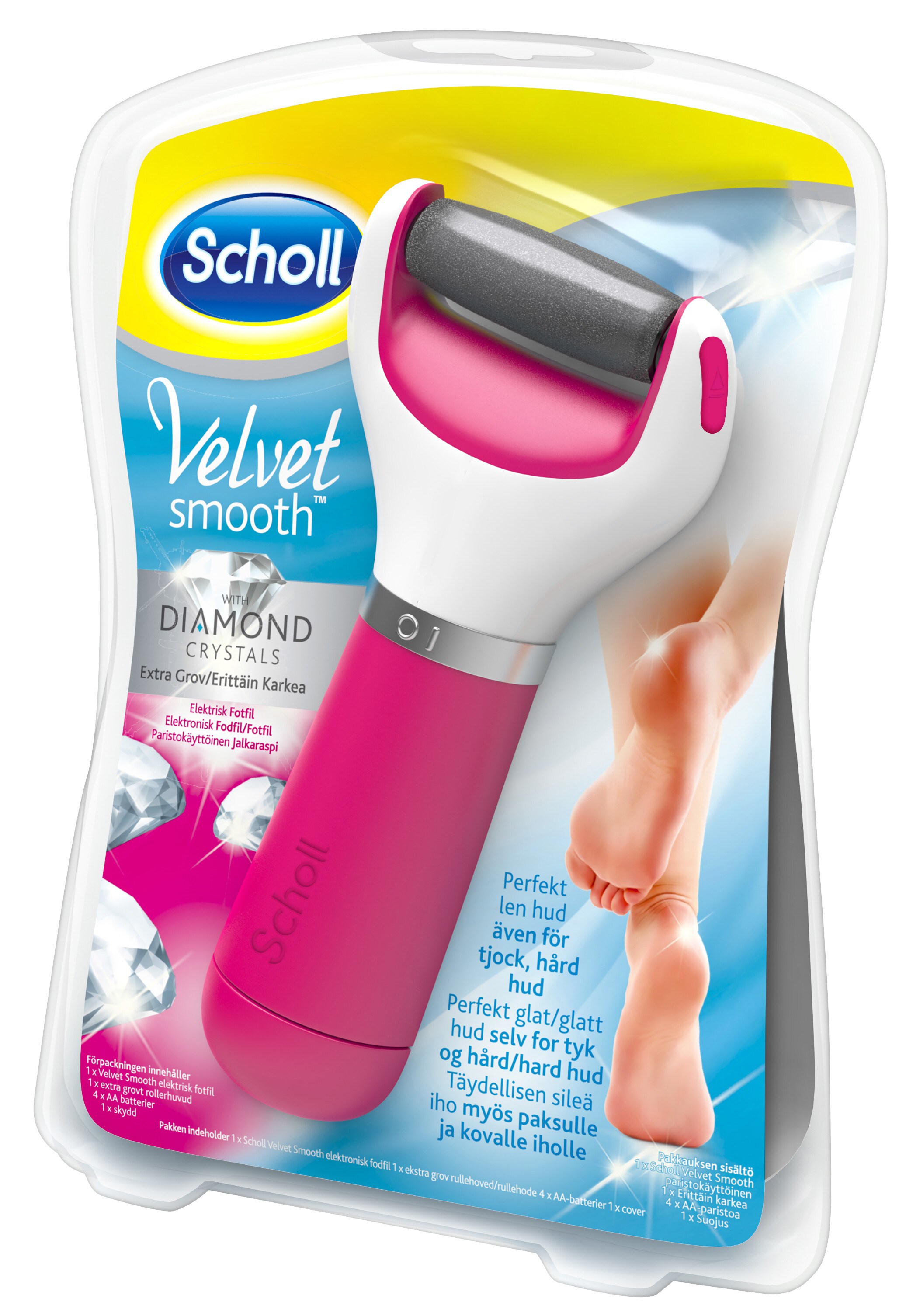 Scholl Velvet Smooth fotfil SCHOLL8187007 (rosa) - Manikyr och ...