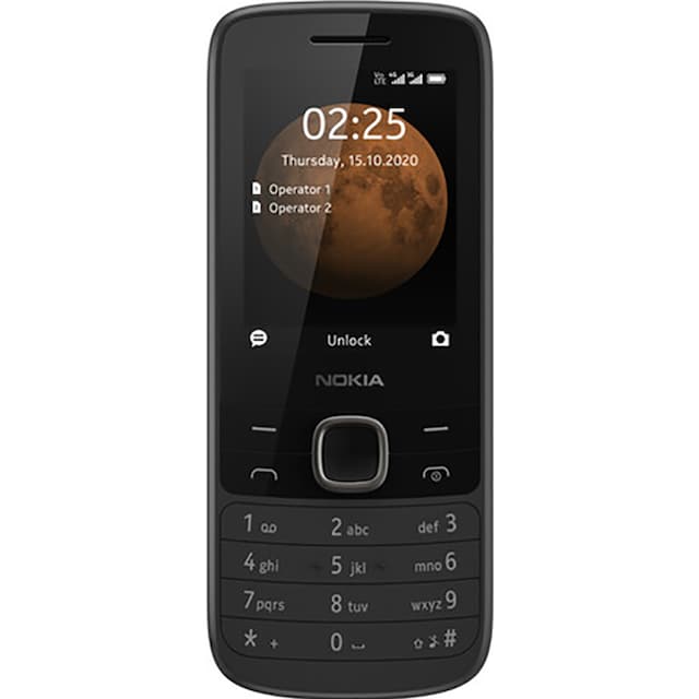 Nokia 225 4G mobiltelefon (svart)