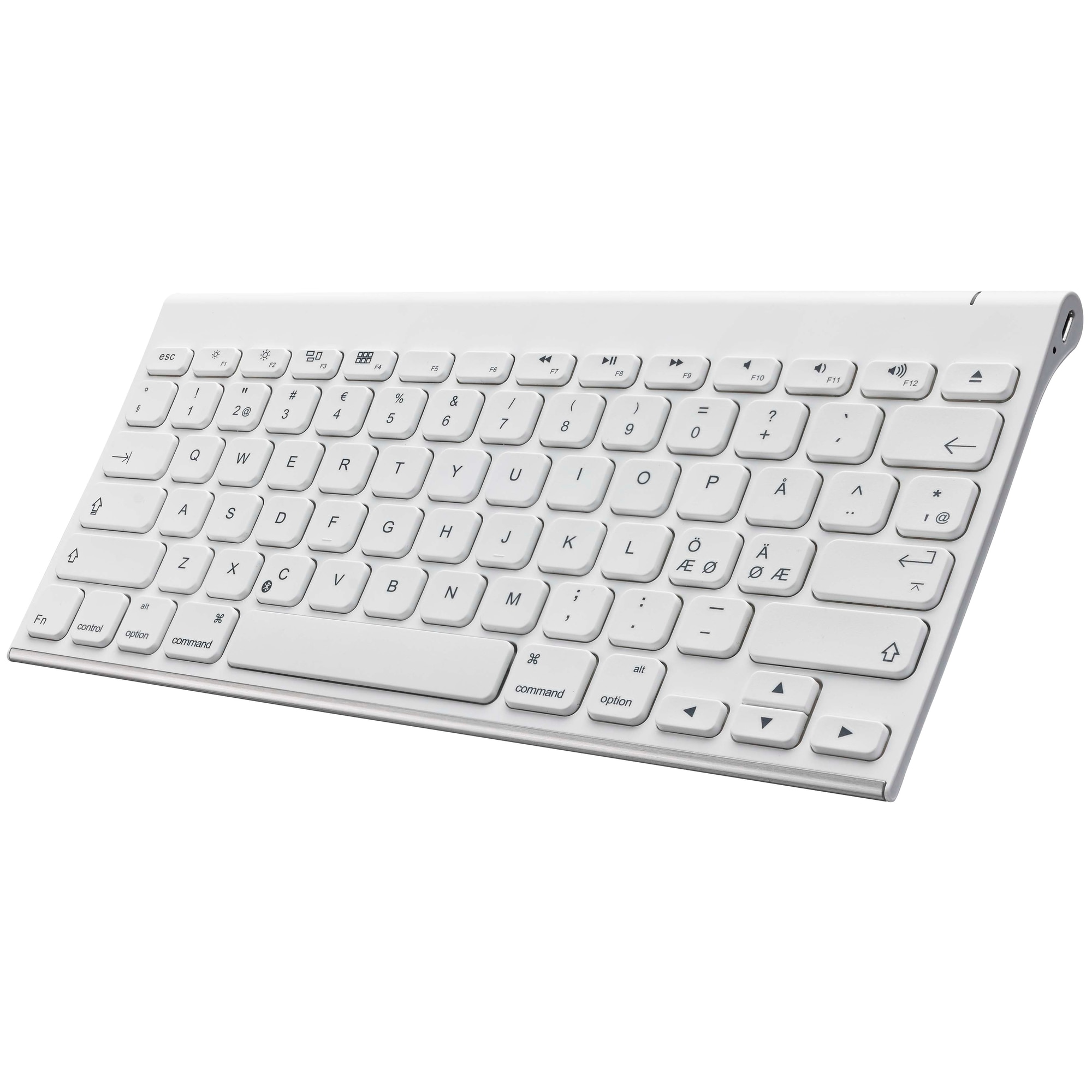 Sandstrøm Compact Bluetooth tangentbord (vit) - Mus och ...