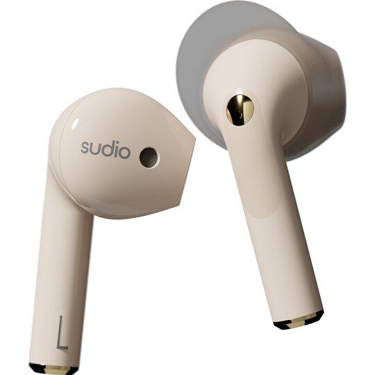 Sudio Nio True Wireless in ear-hörlurar (sand) - Elgiganten