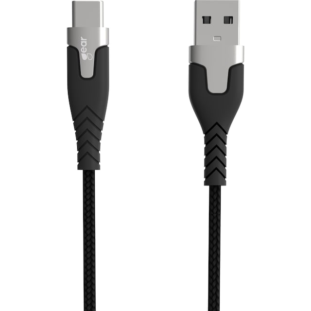Gear USB-A till USB-C 2.0 Pro class kabel 1.5m (svart)