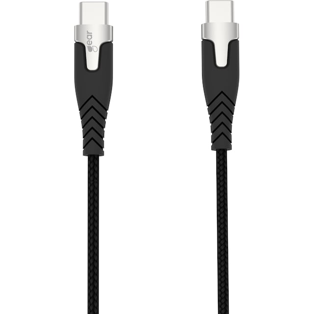 Gear USB-C till USB-C 2.0 Pro class kabel 1.5m (svart)