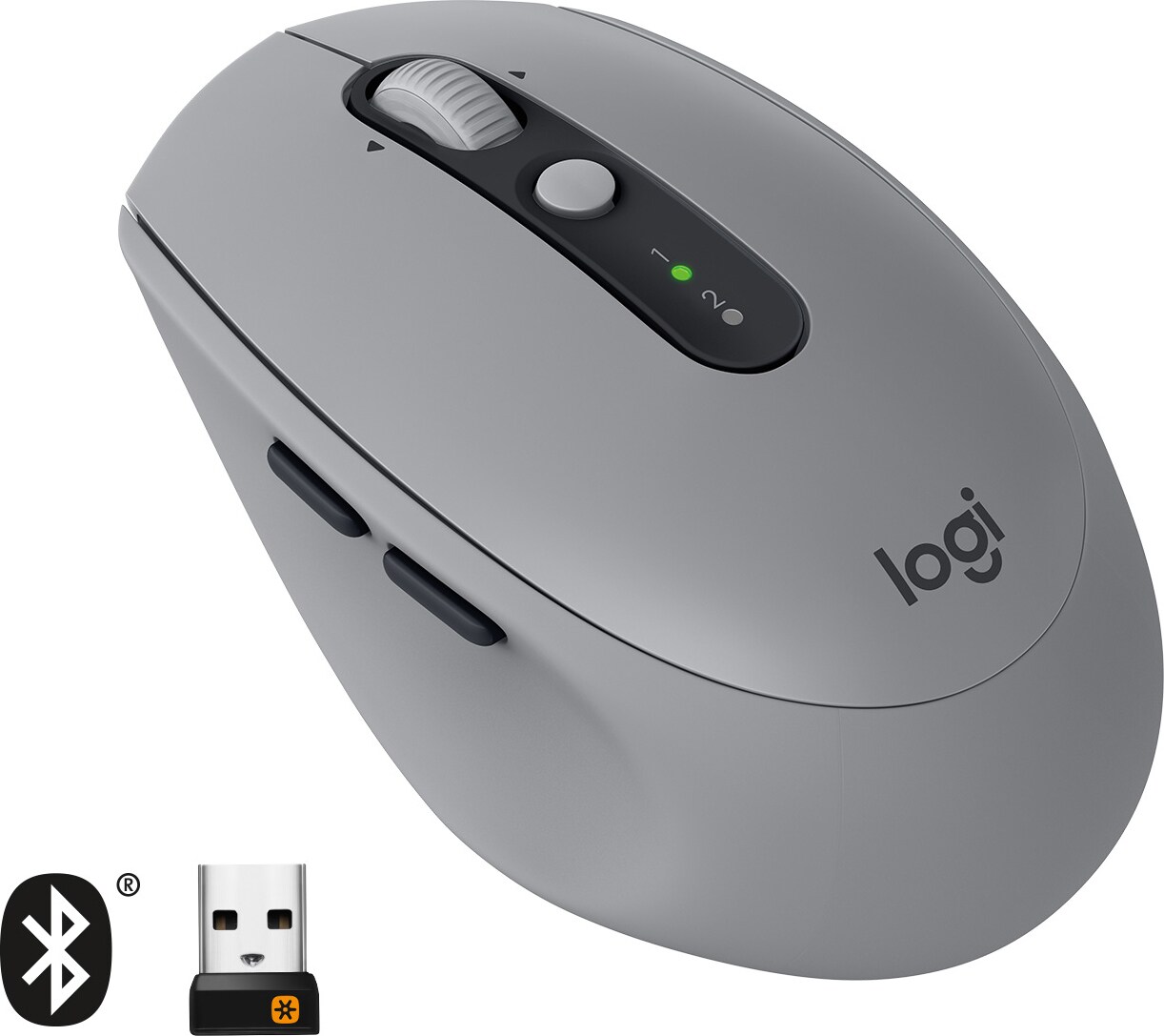 Logitech M590 Multi-Device Silent trådlös mus (grå) - Datormus - Elgiganten