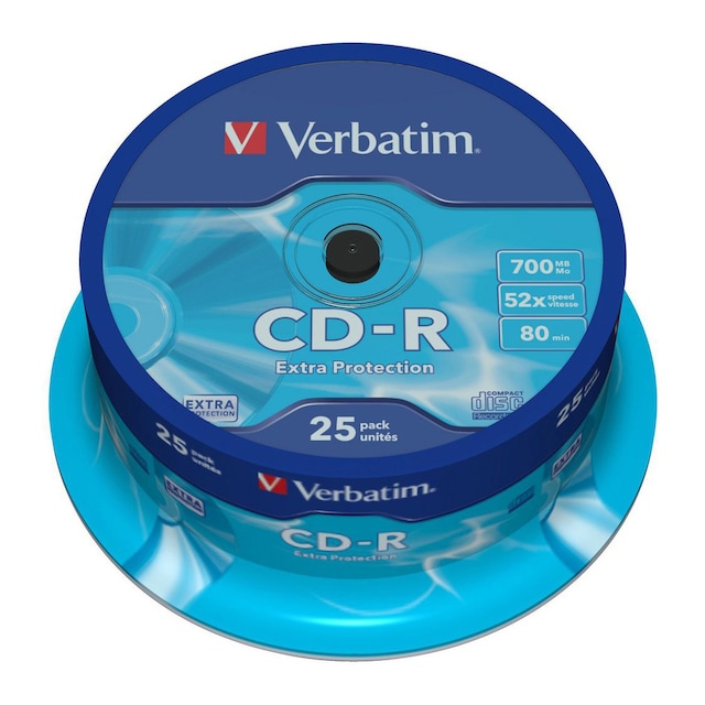Verbatim spindel CD-R 52x, 25-pack