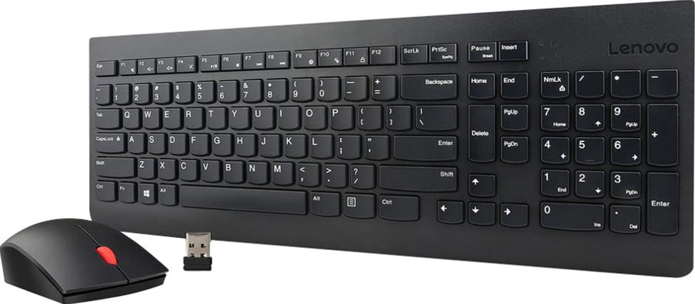 Lenovo Essential trådlöst tangentbord och mus med nordisk layout -  Elgiganten